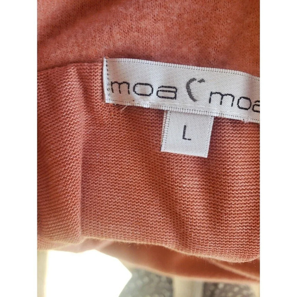Moa Moa Off Shoulder Cowl Neck Sweater Women’s Size L - Picture 6 of 7